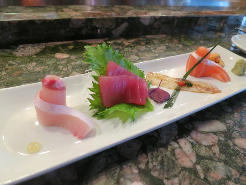 naked fish omakase sashimi selection