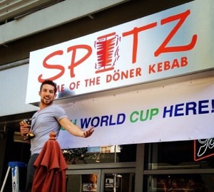 free pita and hummus world cup at spitz