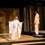 Yunah Lee and Eric Fennell at rehearsal for Utah Opera's Madame Butterfly.