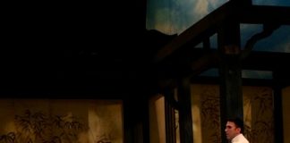 Yunah Lee and Eric Fennell at rehearsal for Utah Opera's Madame Butterfly.