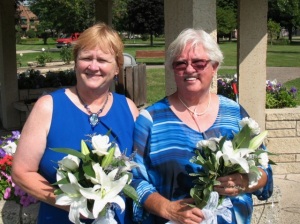 Andrea Dahl and Coral Mangus, whose story is one of many featured in 'Marry Christmas.'