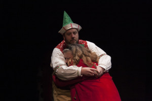 Kirt Bateman and Colleen Baum in 'The Girl and The Elf' from 'Christmas with Misfits.'