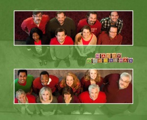 The cast of Plan-B Theatre's world premiere Script-in-Hand Series production of 'Marry Christmas,' written by Elaine Jarvik and directed by Jason Bowcutt.