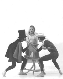 Kay Clark (center) in 'Age of Innocence,' choreographed by Ethel Winter. Also featured are Gregg Lizenberry and Bill Evans, Clark co-founded RDT with Linda Smith.