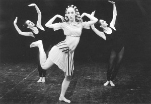 Linda Smith (center) from 1968 RDT performance in 'Back to Back,' choreographed by Bill Evans. Smith is the co-founder of RDT, which will celebrate its 50th anniversary next season.