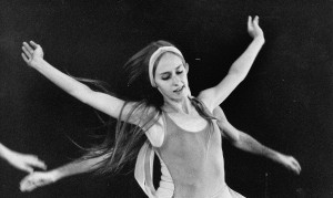 Lynne Wimmer in 'For Betty," choreographed by Bill Evans. Wimmer's own work 'Styrofoam Olympics' will be performed at the RDT 'Reunion' concert.