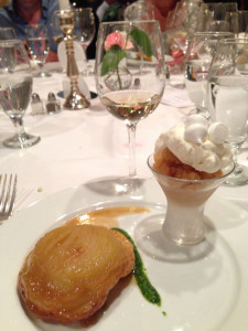 apple tart tatin and apple cider granité 