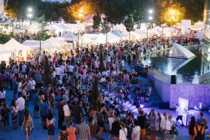 Nighttime festival crowds. Credit: Austen Diamond Photography.