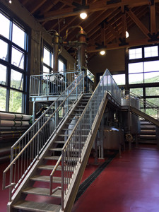 A new copper pot still at High West Distillery.