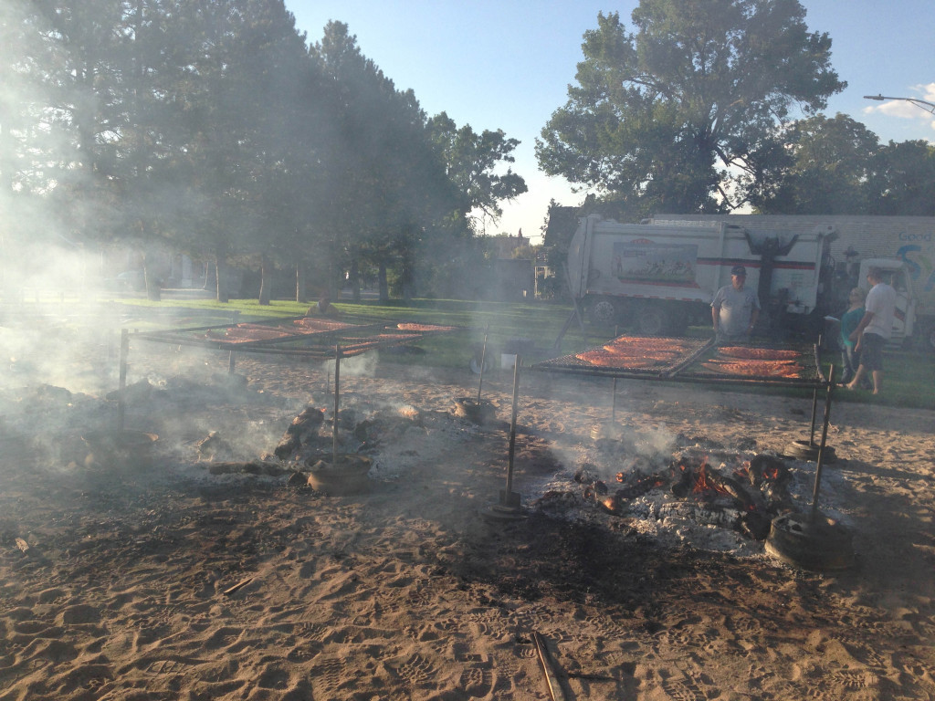 salmon over the fires