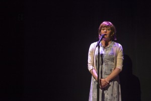 Jeanette Puhich, Kingdom of Heaven, Book, lyrics and music by Jenifer Nii and Dave Evanoff, respectively, Plan-B Theatre, directed by Jerry Rapier. Photo: Rick Pollock.