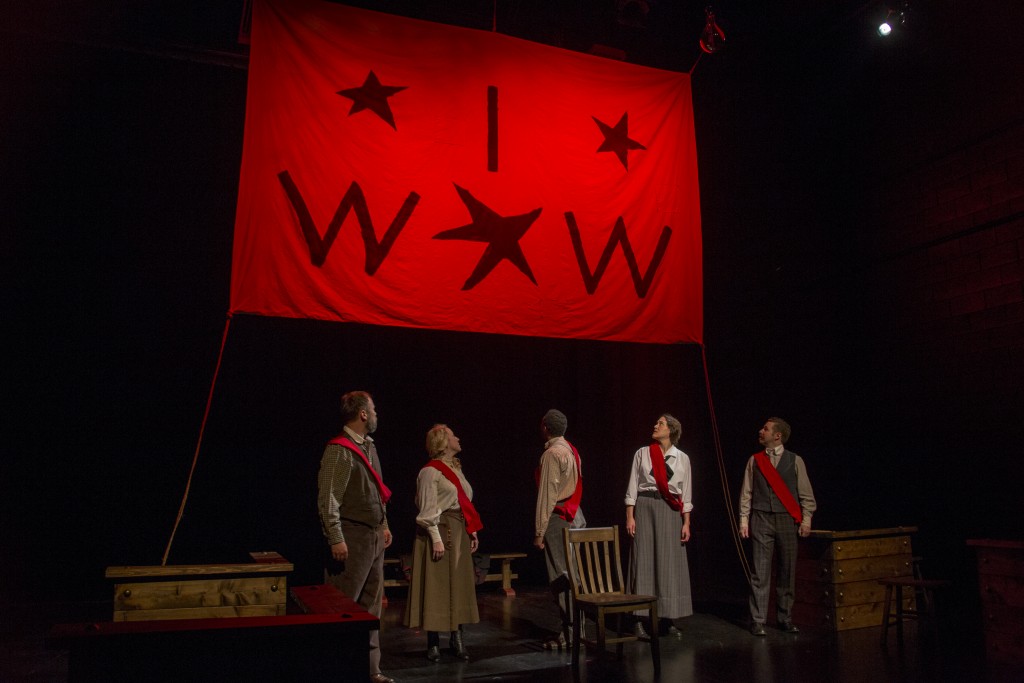 Plan-B Theatre production of One Big Union, play by Debora Threedy, directed by Jason Bowcutt. Photo: Rick Pollock.