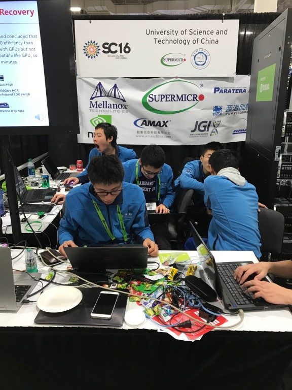 University of Science and Technology of China team, winners of SC16's Student Cluster Competition.
