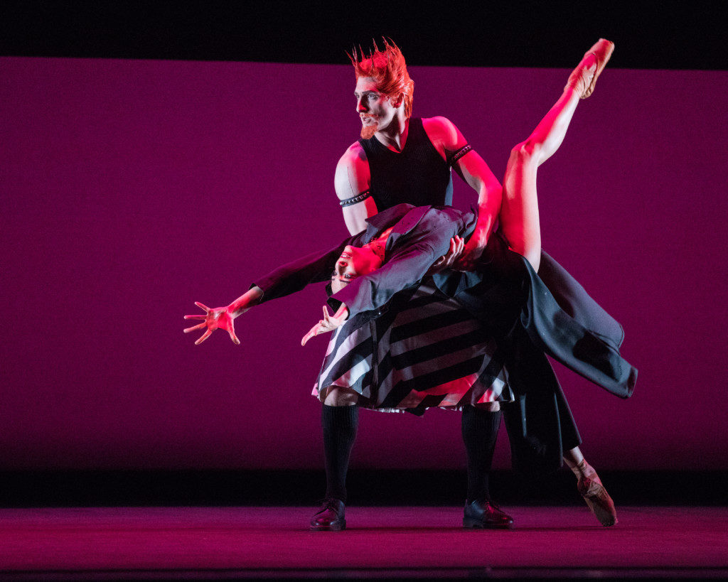 Principal Artist Chistopher Ruud and Demi Soloist Gabrielle Salvatto in David Bintley's The Shakespeare Suite. Photo by Beau Pearson